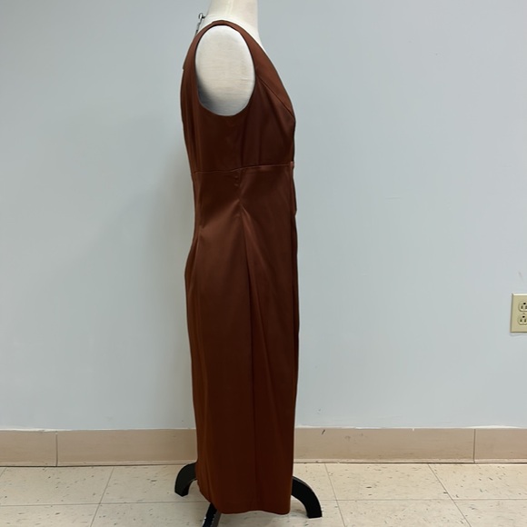 Donna Ricco New York Sleeveless Brown Dress, Size 12 - Picture 6 of 7